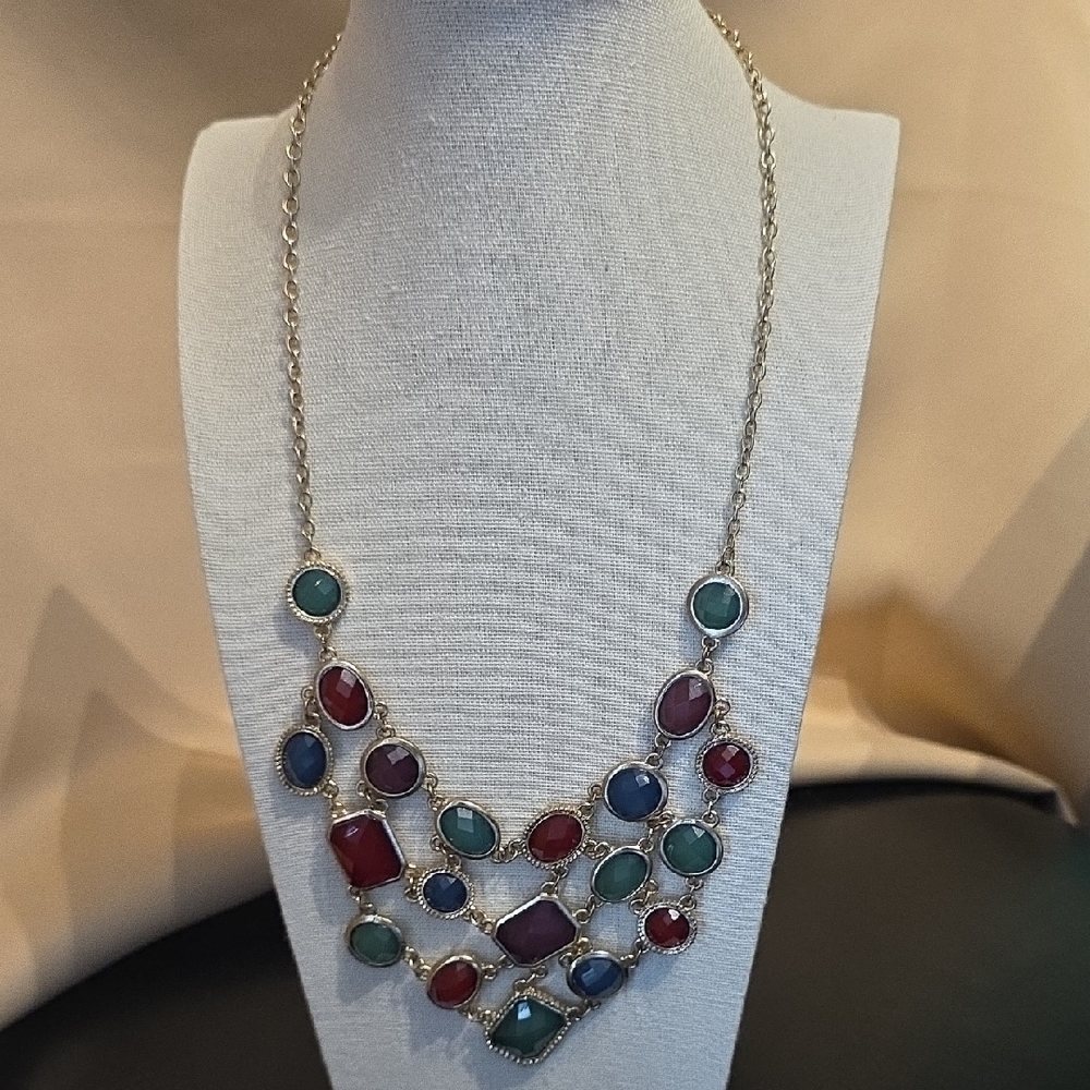 Elegant Multicolor Gemstone Necklace
